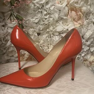 Jimmy Choo orange heels